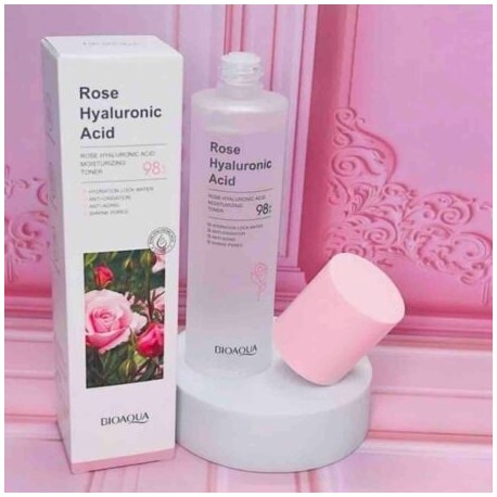 TÓNICO FACIAL DE ROSAS CON ACIDO HIALIRONICO BIOAQUA 60629