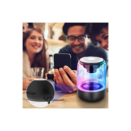 BOCINA PORTÁTIL LUZ LED