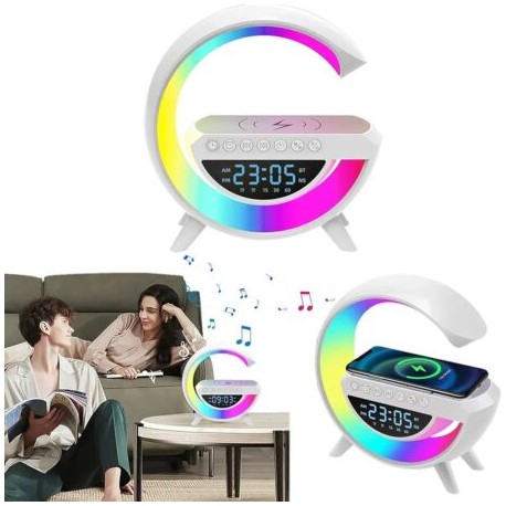 LAMPARA CON BOCINA Y RELOJ HH 426