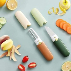 Cuchillo y pela papas 2 en 1