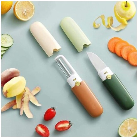 Cuchillo y pela papas 2 en 1