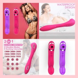 VIBRADOR Y SUCCIONADOR 2 en 1