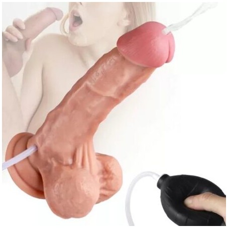 VIBRADOR REALISTA  EYACULADOR recargable 23cm