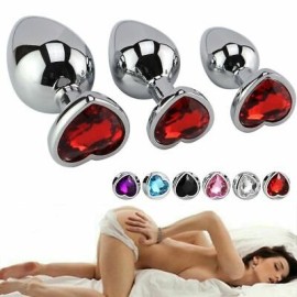 PLUG DIAMANTE CORAZÓN MEDIANO