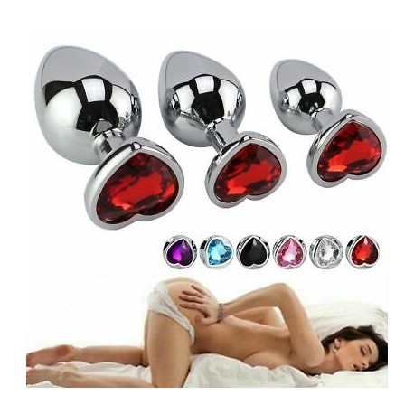 PLUG DIAMANTE CORAZÓN MEDIANO